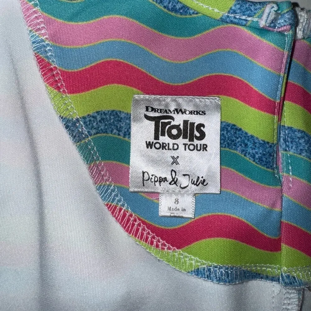 Pippa & Julie x DreamWorks Trolls Girl Size 8‎ Dress Whimsical Colorful Party